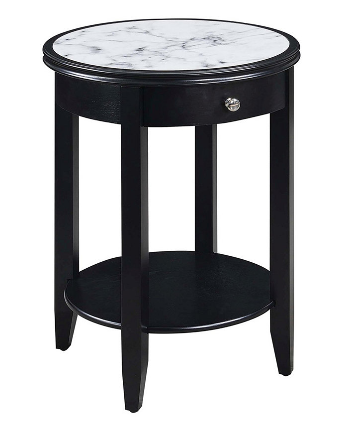 Convenience Concepts American Heritage Baldwin 1 Drawer End Table with Shelf