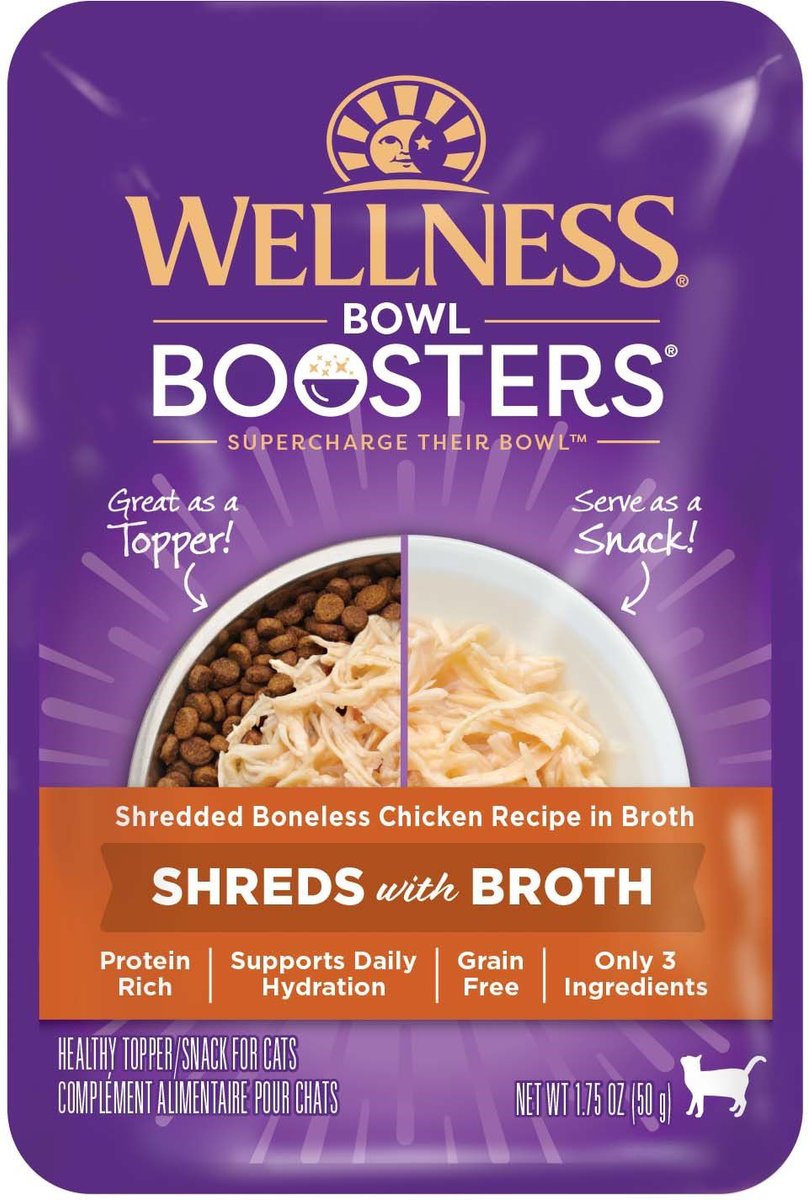 Wellness CORE Simply Shreds Grain-Free Boneless Chicken Wet Cat Food Topper