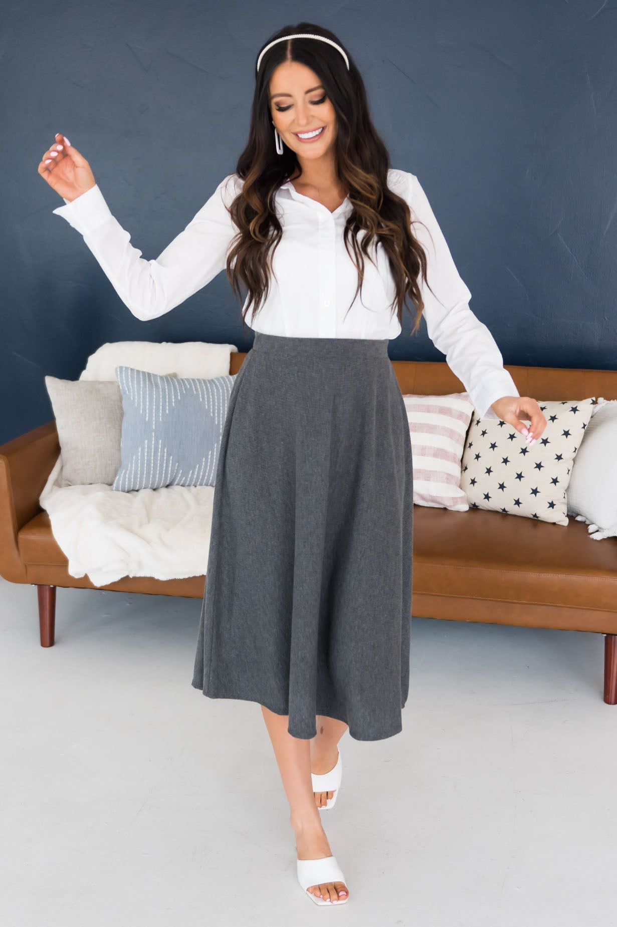 Charming As Ever Modest Circle Skirt