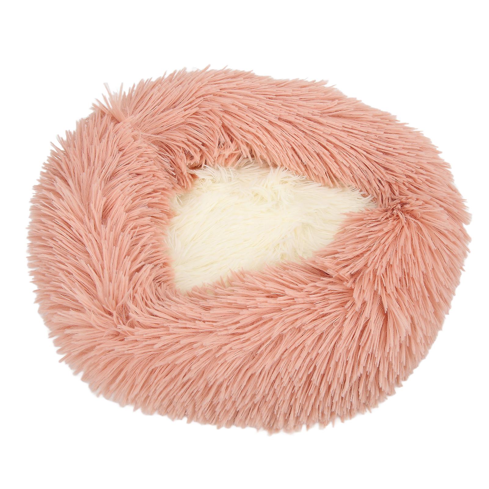 Electric Pet Heating Bed Adjustable Temperature Waterproof Usb Heating Cat Litter For Cats Dogsdiameter 40cm/15.7in Pink