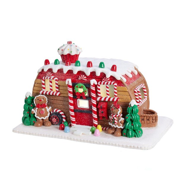 Gingerbread Camper House Table Piece