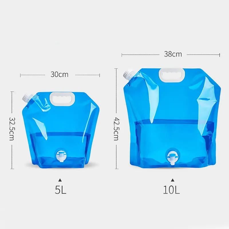 JiJiD Outdoor Collapsible Foldable Folding Car Water Bags Container Camping Hiking Portable Survival Water Storage Carrier Bag