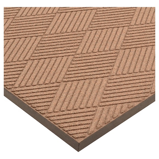 2 x27 x3 x27 Solid Diamond Doormat Brown black Hometrax