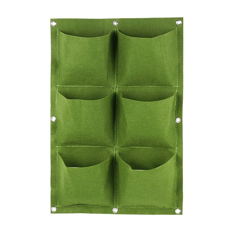 4/7/9/18/25/36/49/72 Pockets Wall Hanging Planting Bags Green Plant Grow Planter Vertical Garden Living Bag Garden Supplies Bags