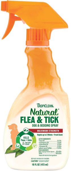 TropiClean Natural Flea and Tick Dog and Bedding Spray