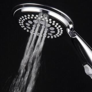 Dream Spa 9-Spray 4 in. Single Wall Mount Handheld Rain Shower Head in Chrome 21459