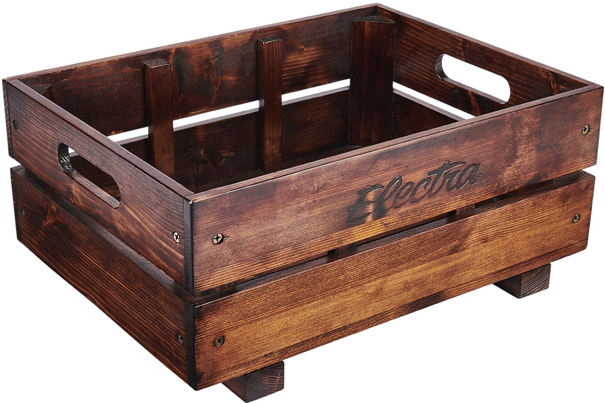 Electra Crate Pine MIK Basket - Brown