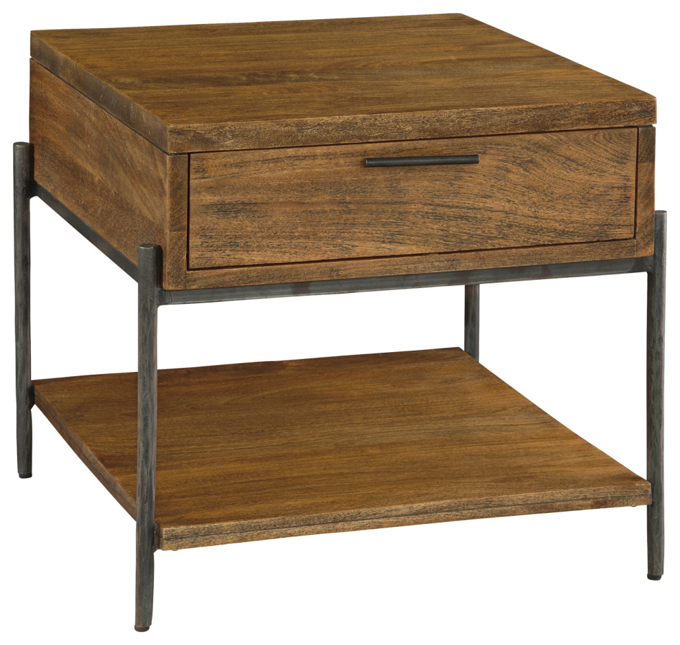 Neptune End Table With Drawer   Industrial   Side Tables And End Tables   by J. Thomas Products  Houzz