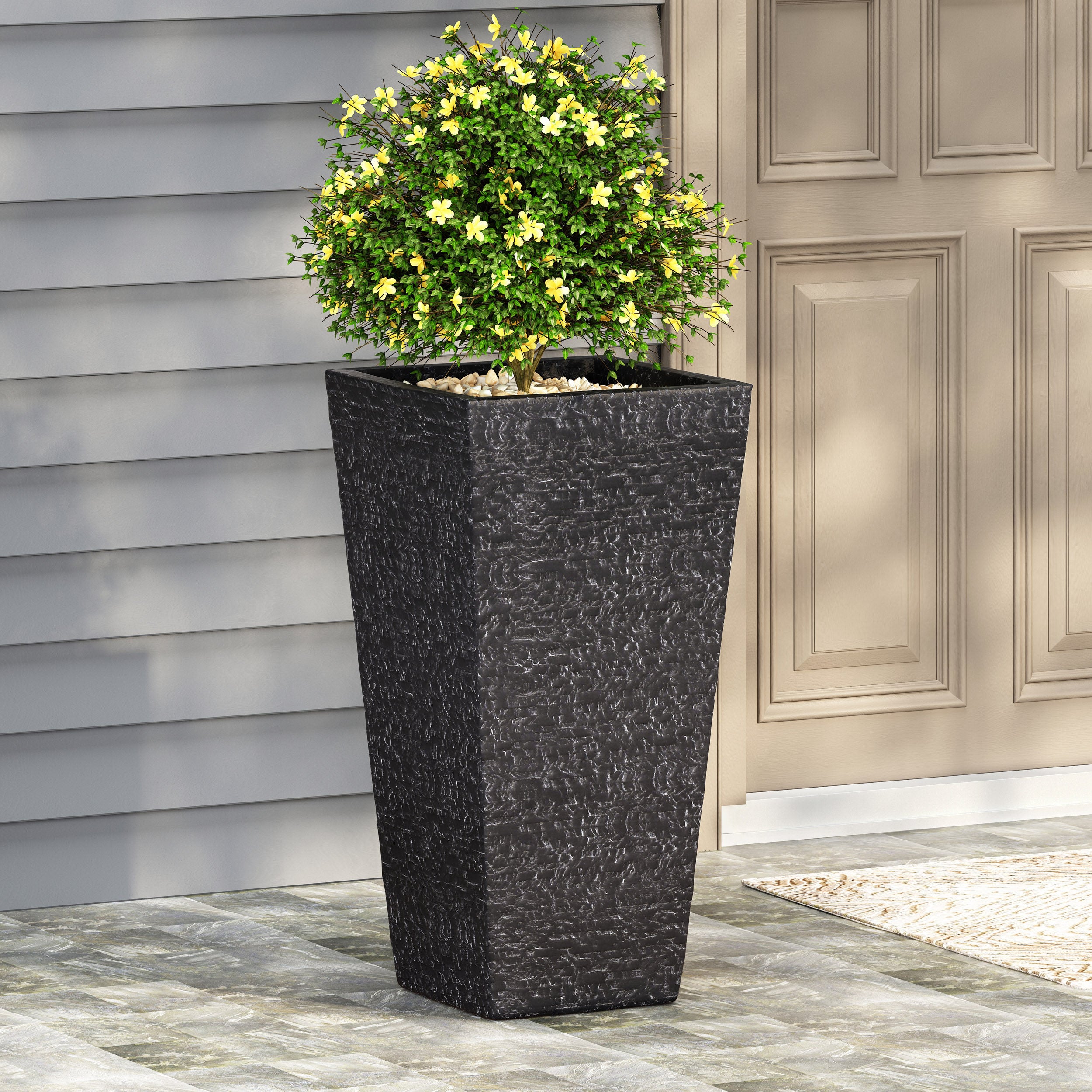 Tengren Outdoor Cast Stone Planter