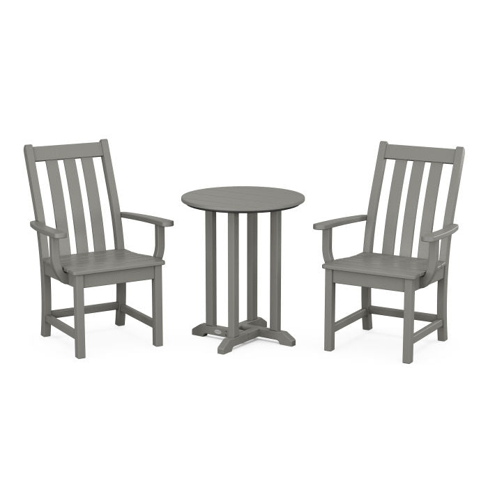 Polywood Vineyard 3-Piece Round Dining Set PWS1318-1