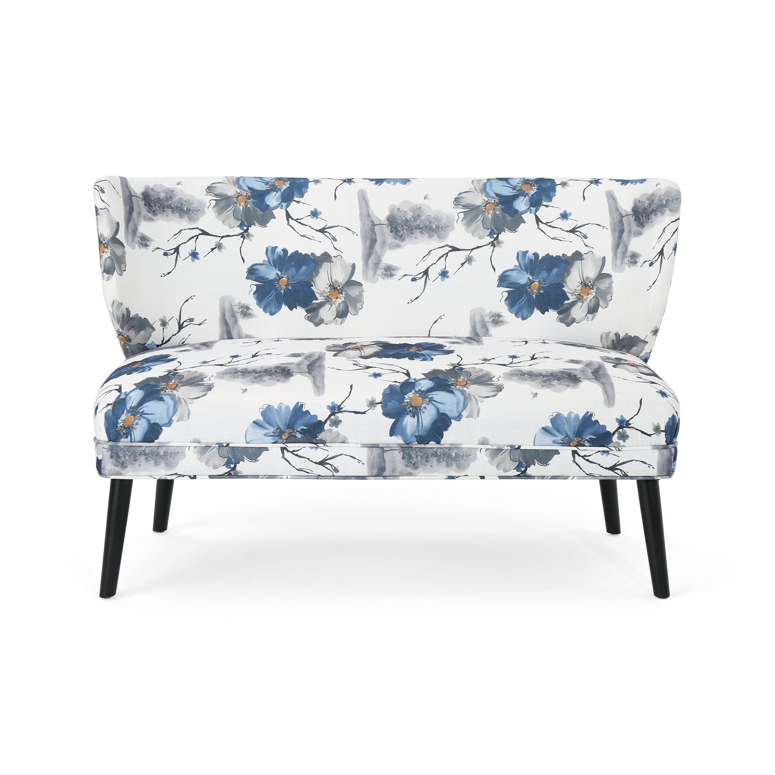 Dumont Modern Mid Century Modern Fabric Settee