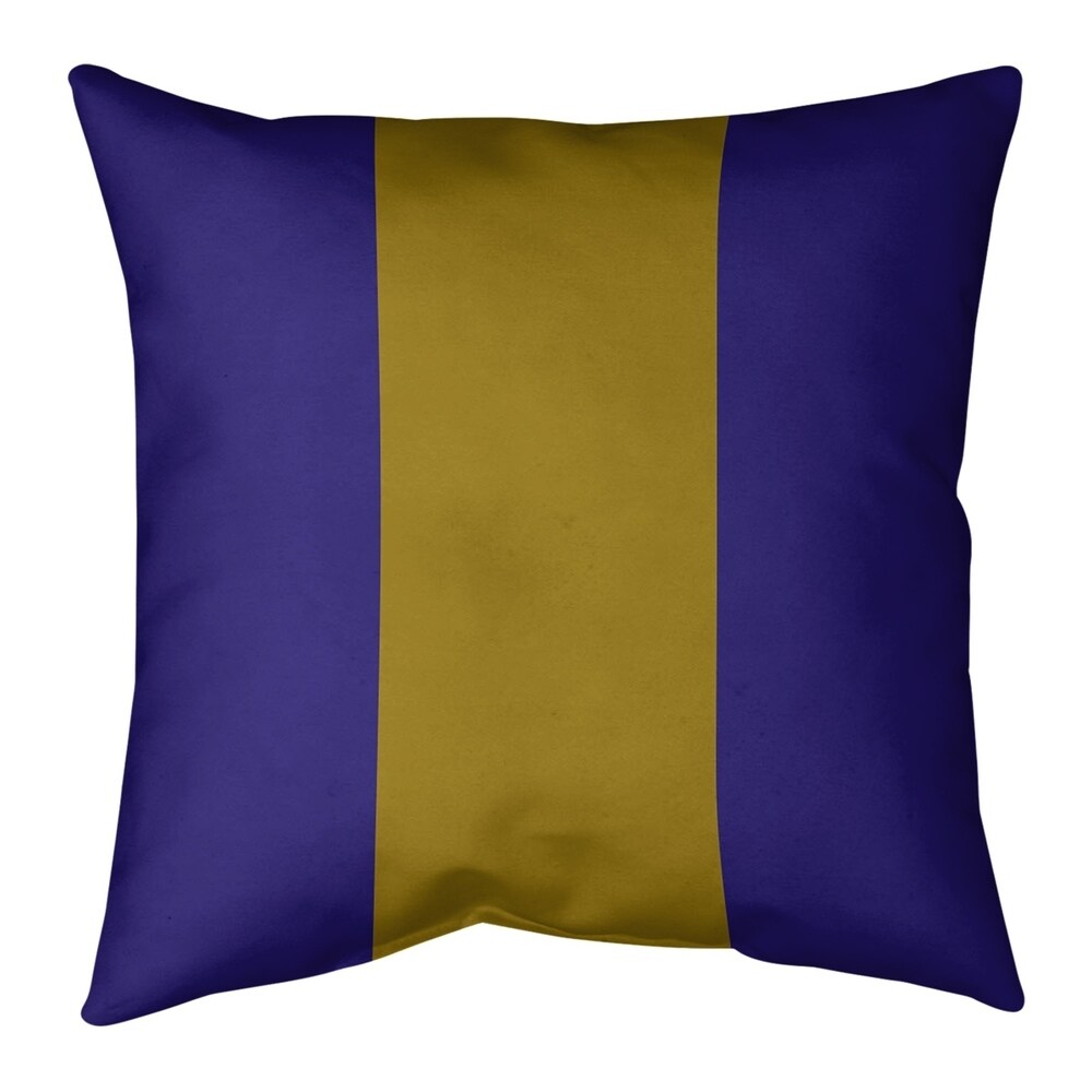 Baltimore Baltimore Football Stripes Pillow (w/Rmv Insert) Spun Poly