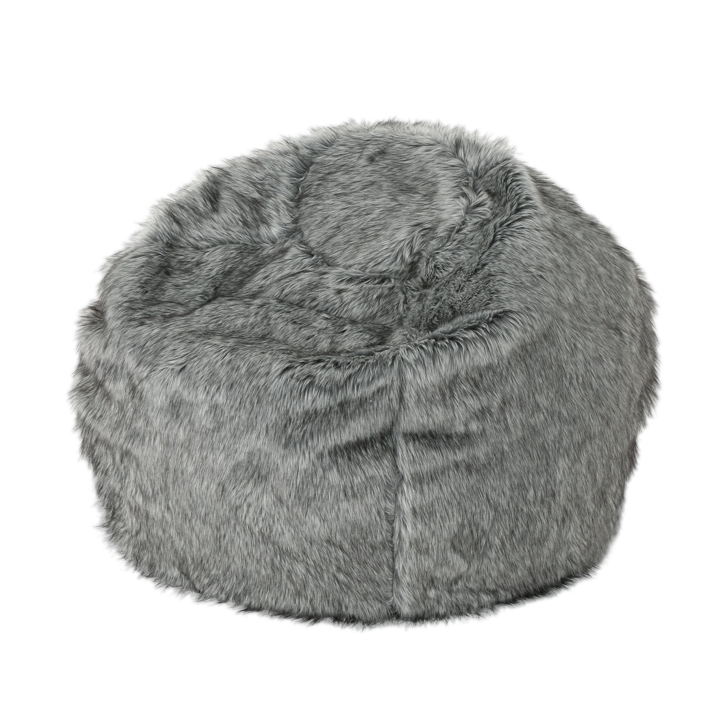 Leslie Modern 3 Foot Faux Fur Bean Bag Cover