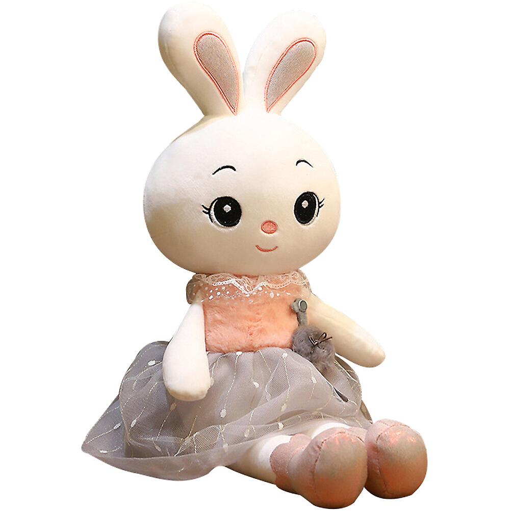 Plush Bunny Doll Adorable Rabbit Plush Toy Stuffed Rabbit Sleeping Doll Cartoon Stuffed Bunny Ornament