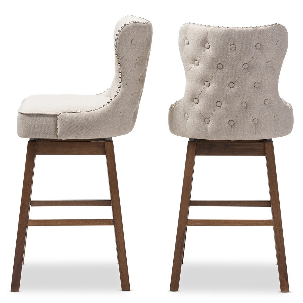 Gradisca Modern and Contemporary 2 Piece Swivel Bar Stool Set