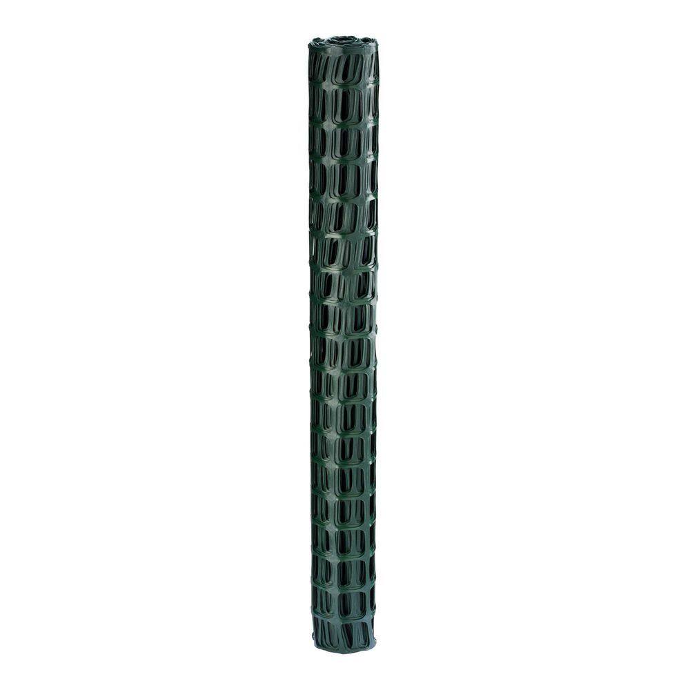 Everbilt 3.3 ft. x 25 ft. Green Plastic Garden Fence with 1 in. Mesh Size 83270