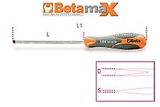 Beta 012940006 1294 3X75 3X75Mm Screwdrivers For Slotted Head Screws