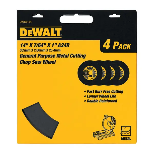 DEWALT 4-Pack 14x7/64x1 HP Chop Saw Blades