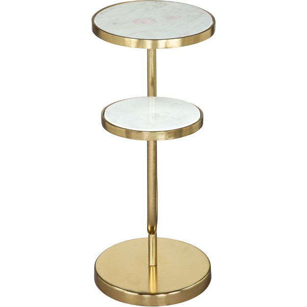 Elena Side Table Marble White Zm Home