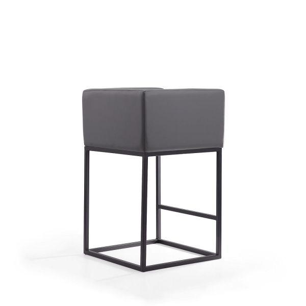 Embassy Counter Stool in Grey and Black (Set of 3)