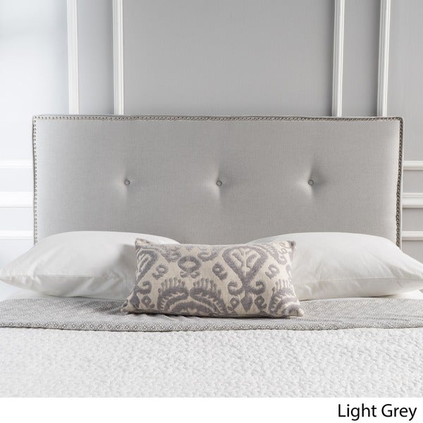 Mattea Adjustable Full/ Queen Studded Fabric Headboard by Christopher Knight Home - - 12186588