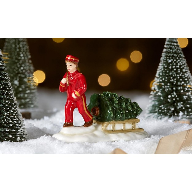 Spode Christmas Village Bell Hop Figurine