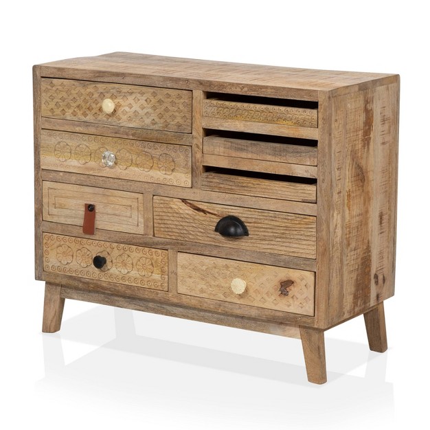 Serreno 6 Drawers Accent Cabinet Natural Furniture Of America