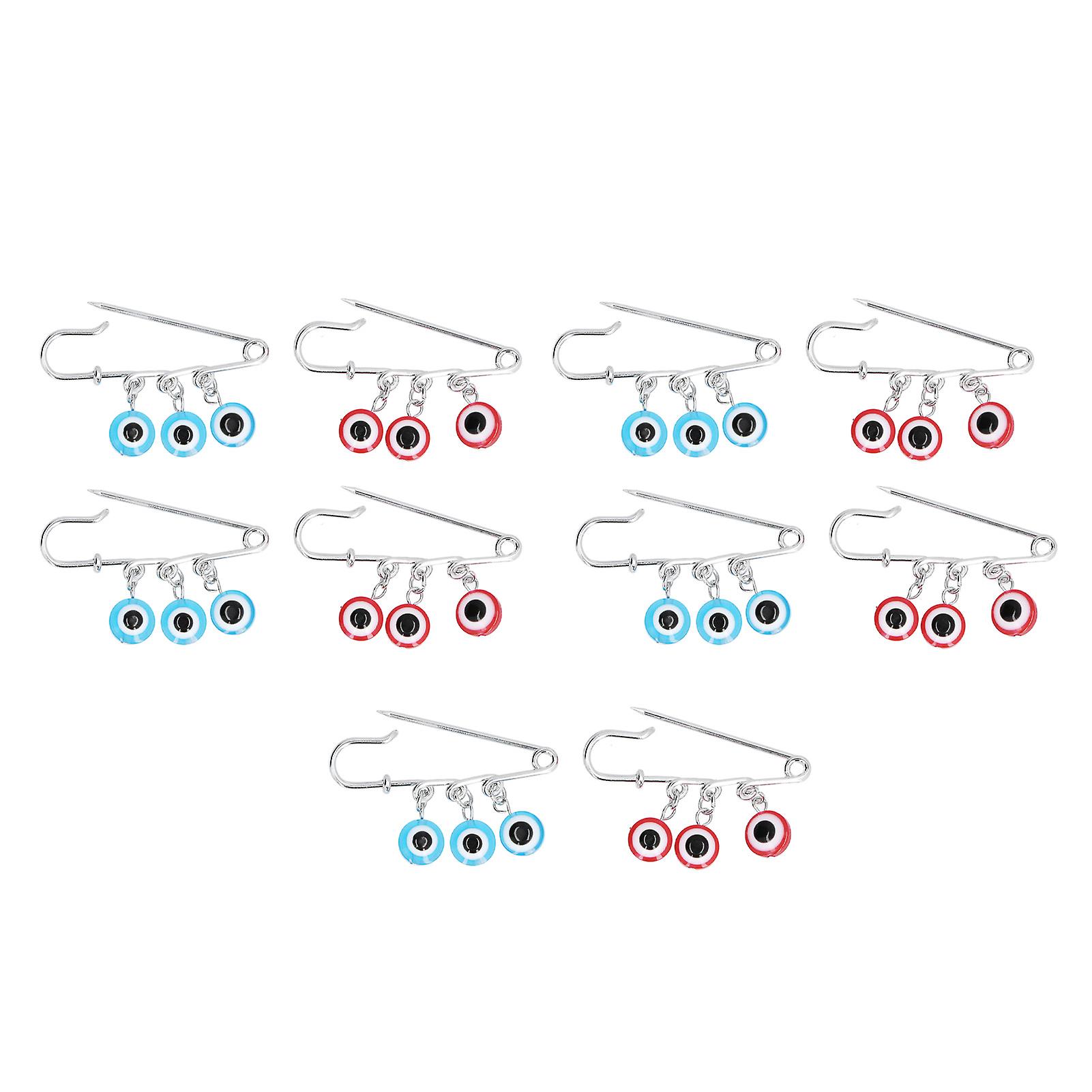 10pcs Brooch Comfortable Wear Bring Good Luck Beautiful Color Suit Brooch For Sweaters Shirts