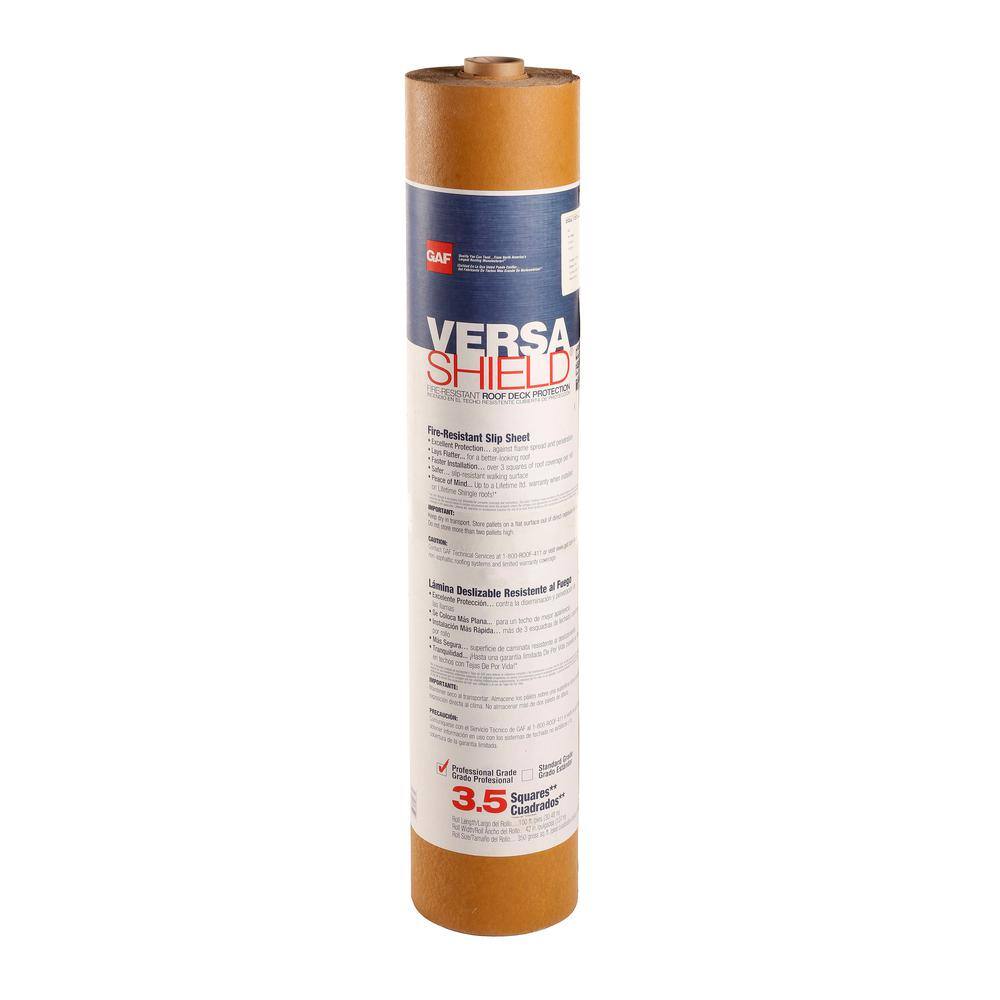 GAF VersaShield 350 sq. ft. Fire-Resistant Roofing Underlayment Roll 0904000