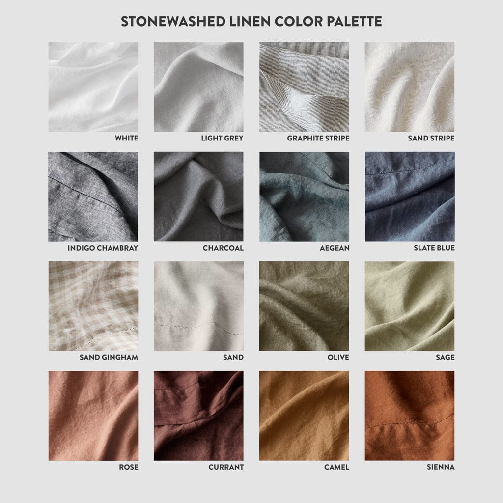 Stonewashed Linen Bed Cover