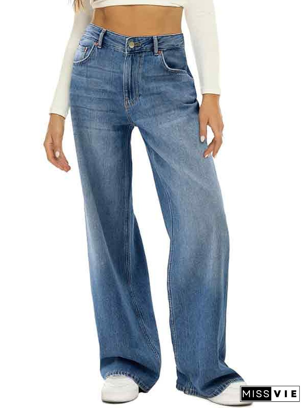 Vintage Wide Leg Boyfriend Jeans