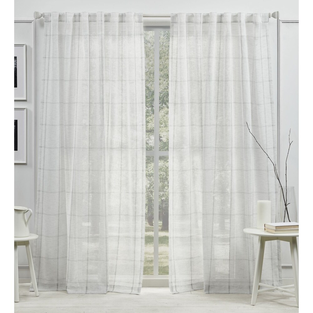 Lauren Ralph Lauren Rubin Sheer Back Tab Rod Pocket Curtain Panel