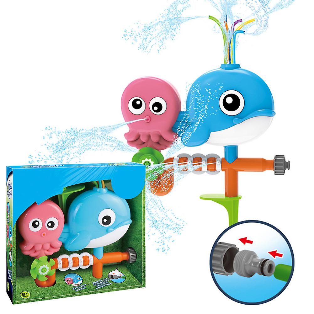 Kids Sprinkler Rotatable Water Sprinkler Toy Sprinklers Outdoor Water Toys For Boys Girls Backyard Summer Activities Green Beetle