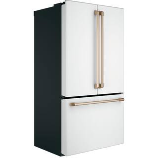 Cafe 23.1 cu. ft. Smart French Door Refrigerator in Matte White Counter Depth and ENERGY STAR CWE23SP4MW2