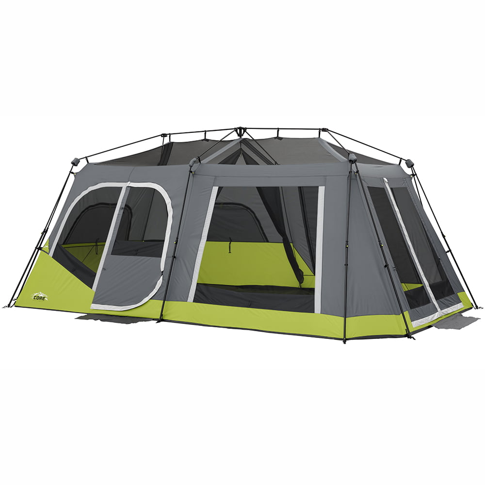 Core Equipment 18' x 10' Instant Cabin Tent， Sleeps 12