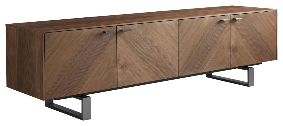 71 quotContemporary Media TV Stand   Contemporary   Entertainment Centers And Tv Stands   by HomeRoots  Houzz