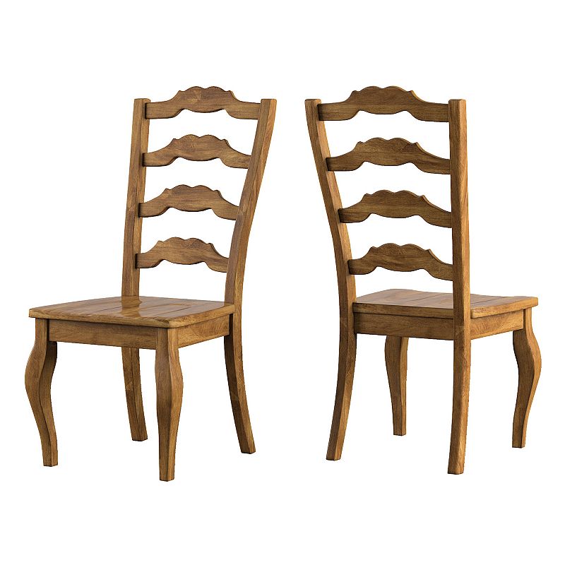 HomeVance Wood Ladderback Dining Chair 2-piece Set