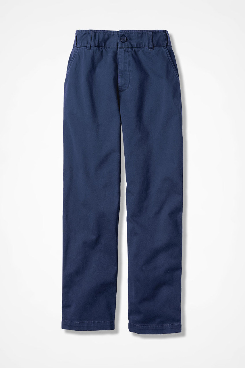 Hidden Stretch-Waist Chino Crops