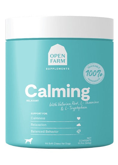 OPEN FARM CALMING SUPPLEMENT CHEWS FOR DOGS;