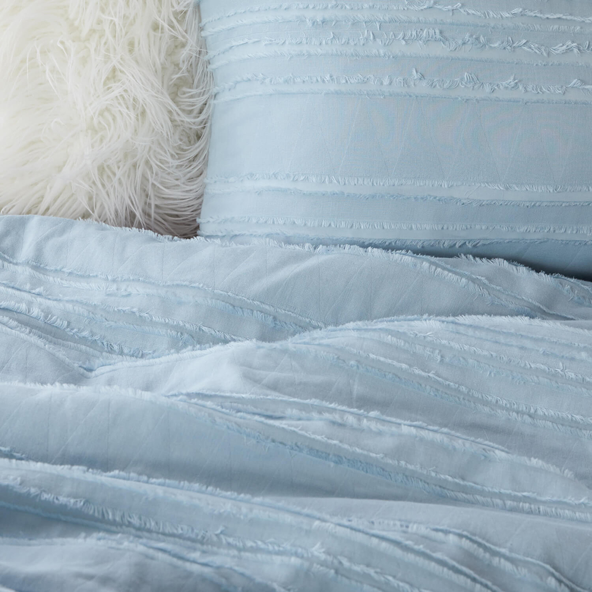 Dormify Juliette Eyelash Fringe Comforter and Sham Set