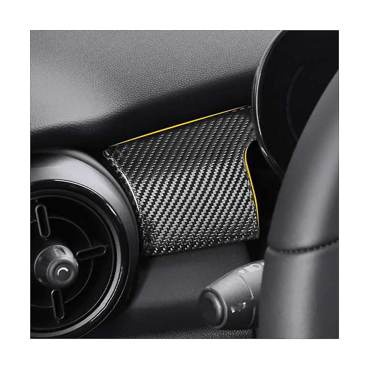 Carbon Fiber Central Control Instrument Panel Decorative Cover Trim Sticker For F55 F56 F57 2021 20