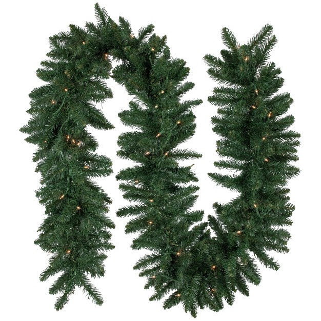 Pre lit Buffalo Fir Artificial Christmas Garland Clear Lights