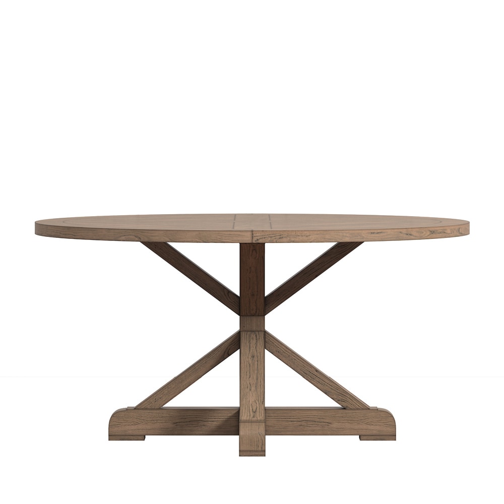 Benchwright X base 48 in. Round Dining Set by iNSPIRE Q Artisan