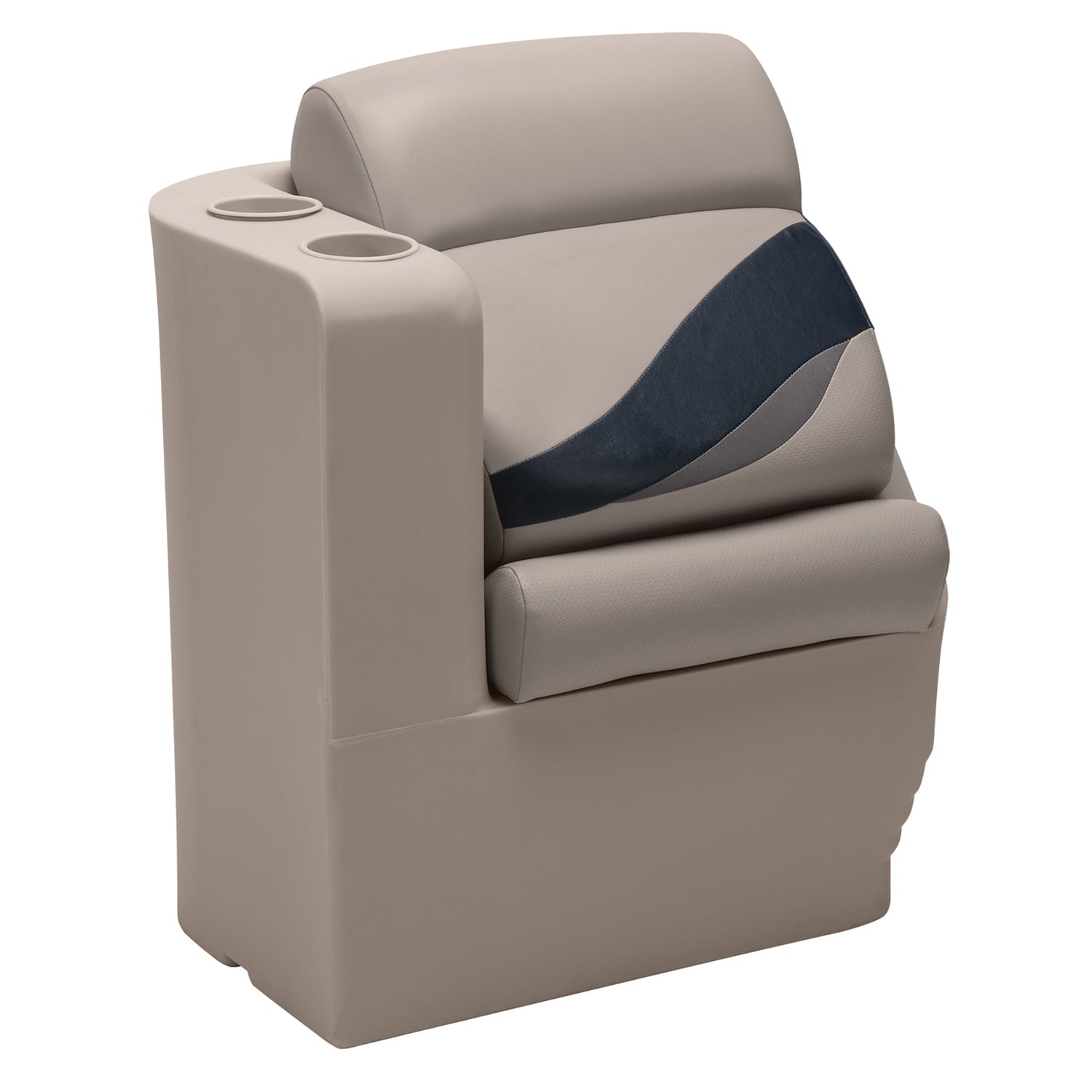 Wise BM13006L-1730 Premier Series Pontoon Left Radius Lean Back Recliner