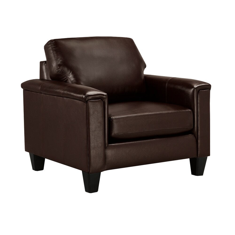 Auckland Top Grain Leather Sofa and Armchair Set