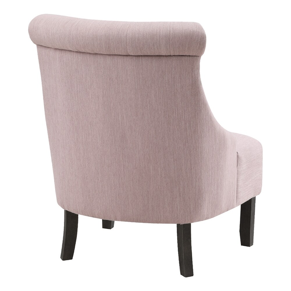 Evelyn Tufted Chair with Grey Wash Legs