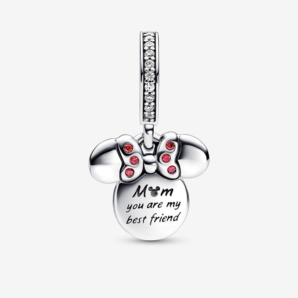 PANDORA  Disney Minnie Mouse Silhouette Double Dangle Charm