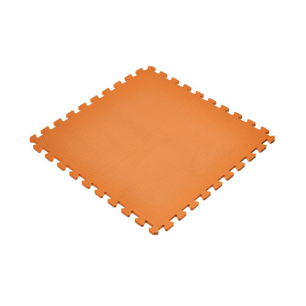 Norsk Orange 24 in. x 24 in. x 0.47 in. Foam Interlocking Floor Mat (6-Pack) 241147