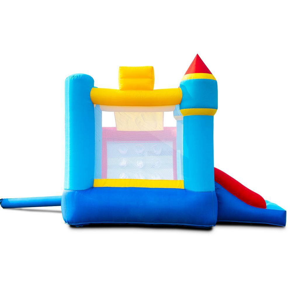 HONEY JOY Inflatable Bouncer Castle with Blower Kids Bounce House Slide Basketball Hoop TOPB000898