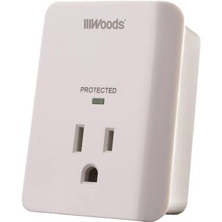 Woods 1-Outlet Surge Tap 41008